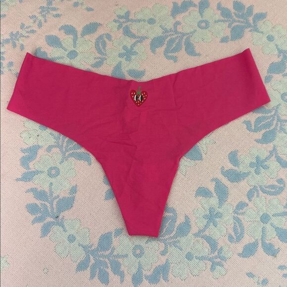 Victoria's Secret Other - NWT SOLD OUT! VS RARE STYLE! XL *Enchanted Pink Strawberry* NO-SHOW THONG PANTY